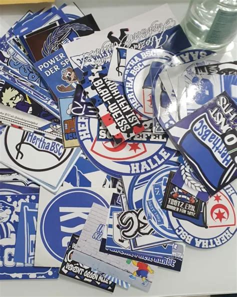 50 X HERTHA BSC ULTRAS Aufkleber Berlin Sticker Sammlung Ostkurve