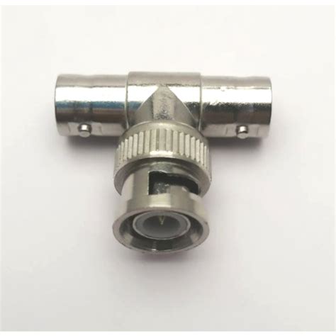 Coaxial Bnc T Connector With T Type Bnc Double Female To Male For Rf Adapter Bnc Tm2f Shopee