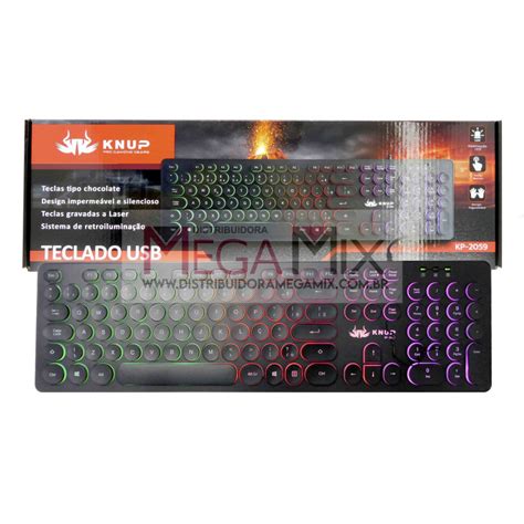 Teclado Usb Rgb Kp Knup Mega Mix