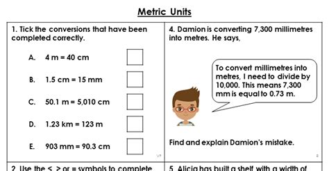 Year 5 Metric Units Lesson Classroom Secrets Classroom Secrets