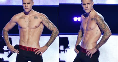 G1 Justin Bieber Faz Strip E Fica De Cueca No Palco Do Fashion Rocks