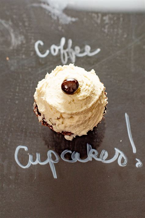 Smooth Coffee Cupcakes With Sweet Cream Frosting