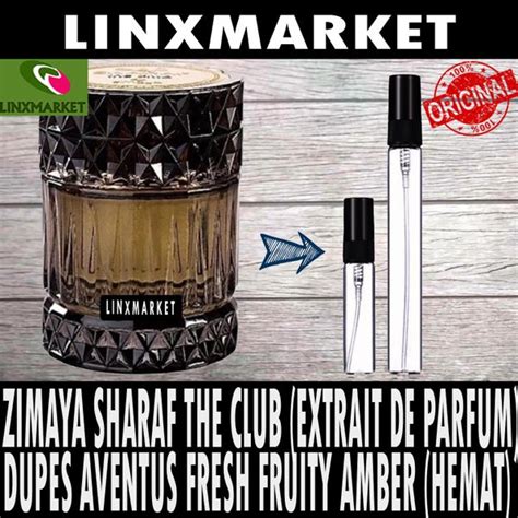 Jual Zimaya Sharaf The Club For Men Dupe Aventus Fresh Fruity Amber