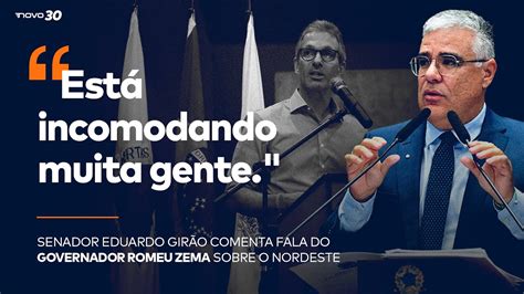 Senador Eduardo Girão Comenta Entrevista De Zema Sobre O Nordeste Youtube