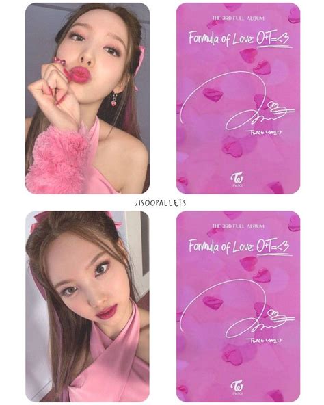 Nayeon Photo Card In 2022 Photo Cards Photo Card Template Photocard