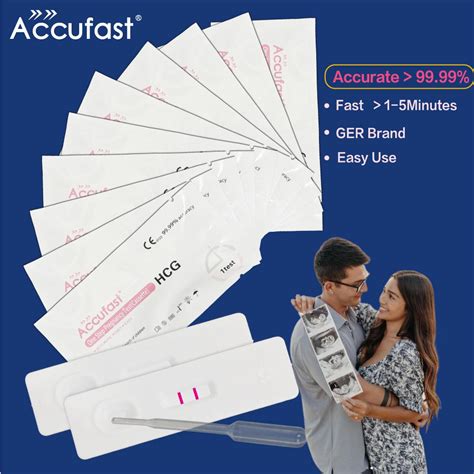 U9iz 10 Pcs Accufast Early Pregnancy Test Kit Cassette One Step Hcg Cassette Pregnancy Upt Test