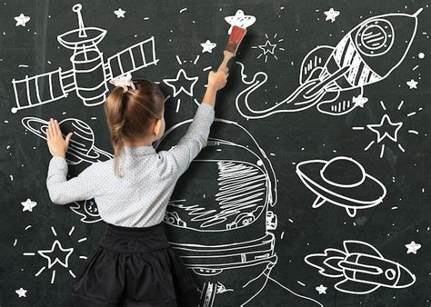 Imagen Del Espacio De Dibujo Infantil Foto Premium