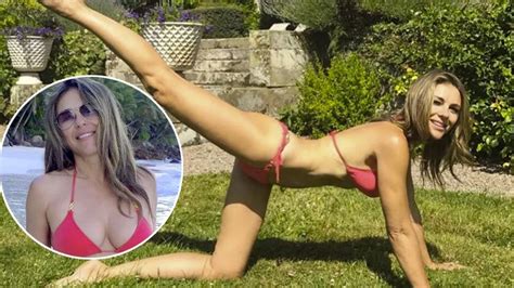 Liz Hurley 52 Strips Down To Tiny Bikini To Show Off Her INCREDIBLE Figure Mirror Online