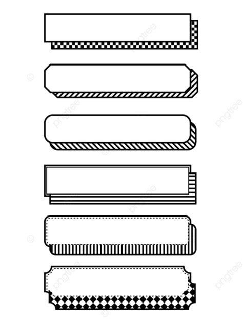 簡約黑白幾何邊框孟菲斯邊框標題框文字方塊 內容框 名片 孟菲斯風格向量圖案素材免費下載，png，eps和ai素材下載 Pngtree