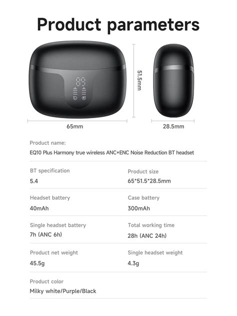 Hoco EQ10 Plus ANC Earbuds | Gadget N Music