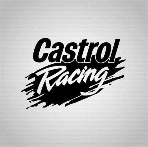 Pegatina Castrol Racing En Vinilo Alta Calidad Diferentes Colores