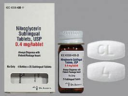 nitroglycerin 0.4 MG Sublingual Tablet