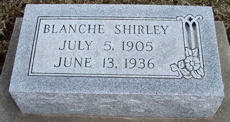 Blanche Marvel Shirley Find A Grave Reminne