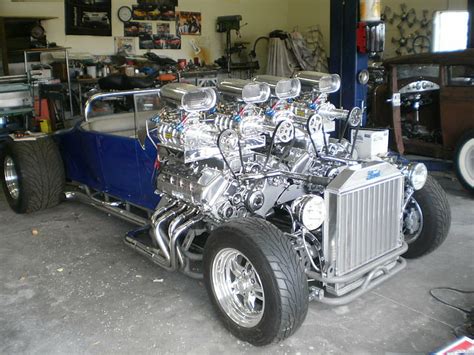 Blower Double Engine Ford Has Hot Model T Racing Retro Rod