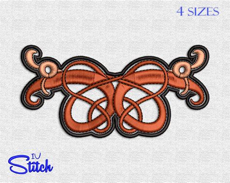 Traditional Celtic Knot Embroidery Design 4 Sizes Multiformat Etsy