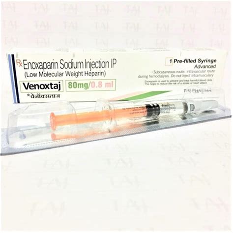 Enoxaparin Sodium Injection Ip 80mg08ml At Best Price In Mumbai Taj