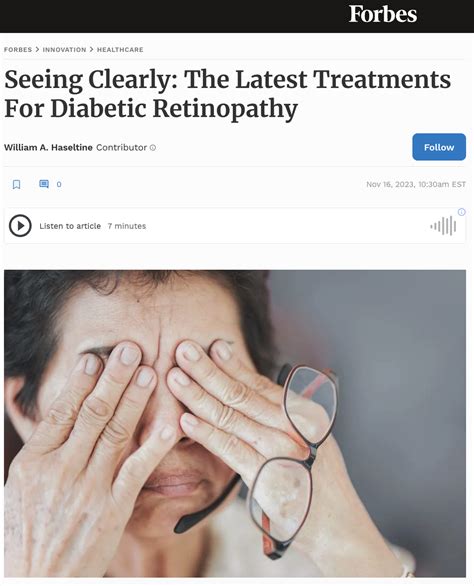 Seeing Clearly The Latest Treatments For Diabetic Retinopathy Access