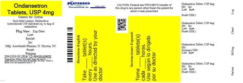 Ondansetron Hydrochloride Preferred Pharmaceuticals Inc Fda