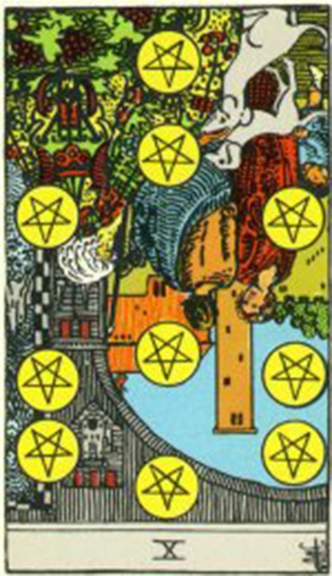 Tarot Card Ten Of Pentacles Reversed