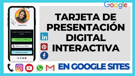 Como hacer TARJETA de PRESENTACIÓN DIGITAL INTERACTIVA con Google