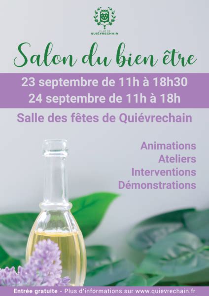 Le Salon Du Bien être De Quiévrechain Ville De Quiévrechain