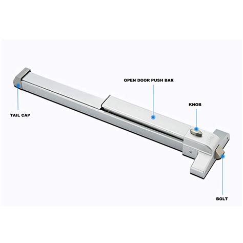 Ironwalls Door Push Bar Panic Exit Device With Exterior Lever 70cm27