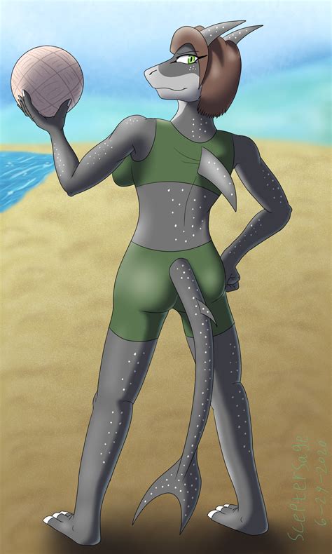 Backside Anthro Shark Volleyball by Sceptersage on Newgrounds