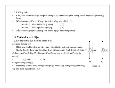 Bài Giảng Mạch điện Tử Chương 1 Những Khái Niệm Cơ Bản Về Mạch điện