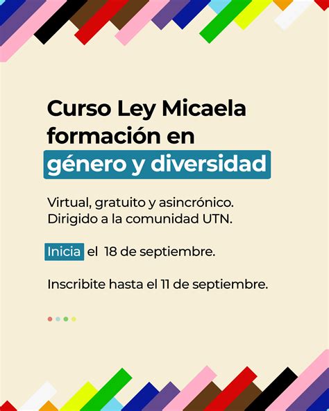 Curso Ley Micaela Formaci N En G Nero Y Diversidad Utn Avellaneda