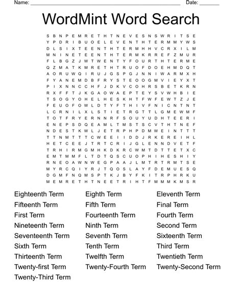 Wordmint Word Search Wordmint