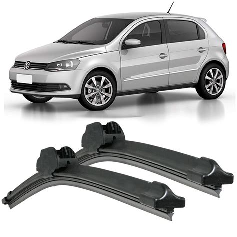 Kit Palhetas Limpador Para Brisa Silicone Vw Volkswagen Gol G G G