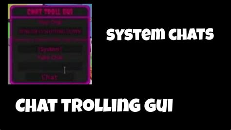 New Spam And System Chat Roblox Scripts GUI OP PASTEBIN 2023 Not