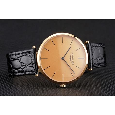 Svizzero Longines Grande Classique Gold Quadrante Cassa In Oro Nero