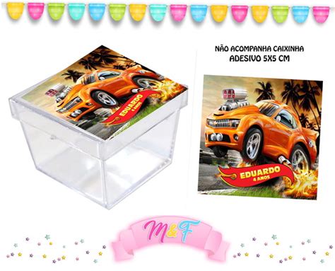 Adesivo Para Caixinha Acrílica Hot Wheels Elo7