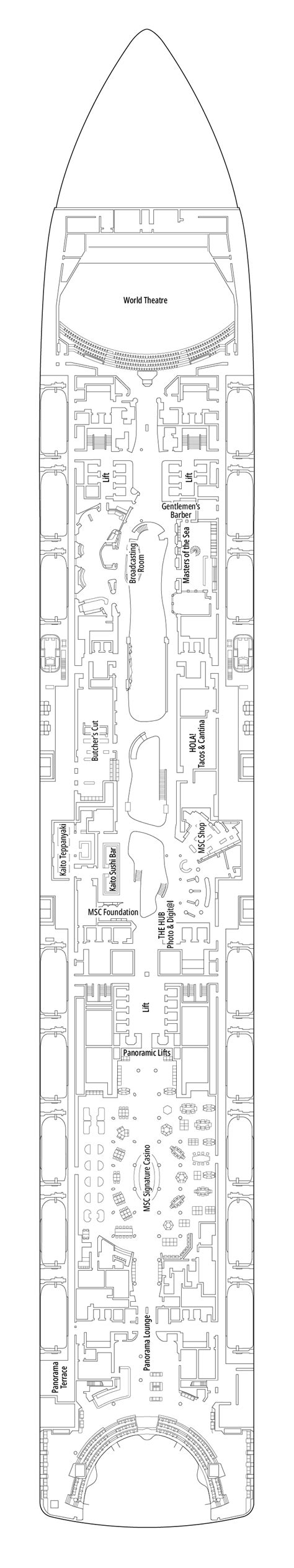 Msc World America Deck Plans Planet Cruise