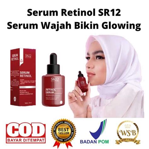 SERUM RETINOL SR12 SERUM KRISTAL SERUM PENCERAH WAJAH GLOWING SERUM