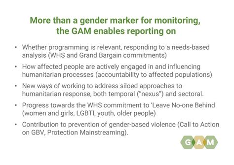 Gam Overview August 2018 The New Iasc Gender With Age Marker Was