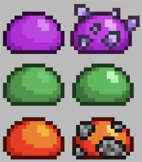 I Made A Few New Sprites For The Slime Rterraria