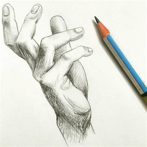 Hand Drawing With Shading How To Draw Hands Sketches Drawing Sketches