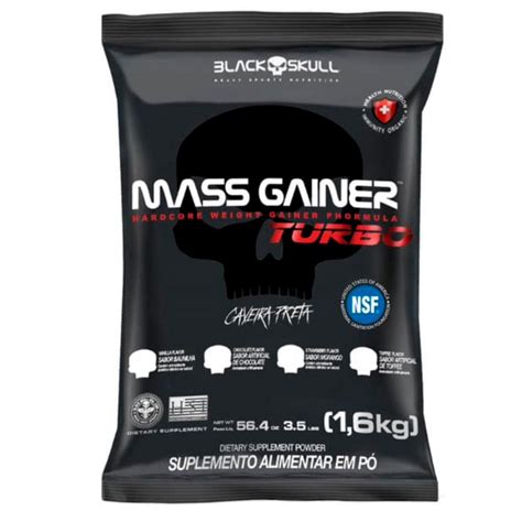 Suplemento Alimentar Hipercalórico Mass Gainer Turbo Refil 1 6kg