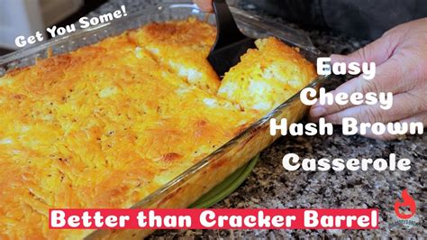 Cheesy Hash Brown Casserole Cheesy Hash Brown Bake Better Than Cracker Barrel Casserole