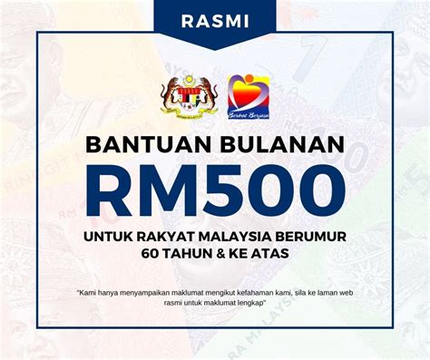 Bantuan Rm Setiap Bulan Untuk Rakyat Malaysia Berumur Tahun Ke