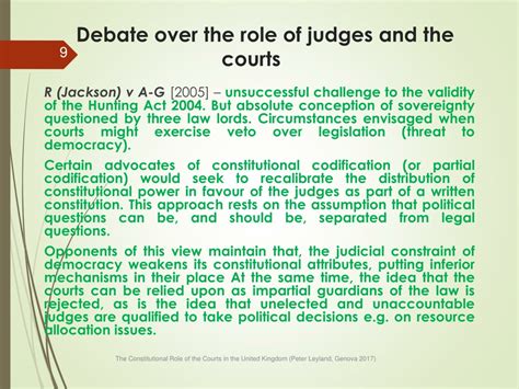 Ppt The Constitutional Role Of The Courts In The United Kingdom