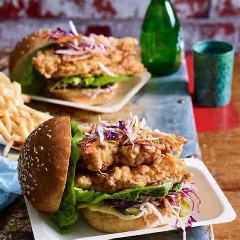 Collect This Buttermilk Fried Chicken Burger Recipe By Lilydale