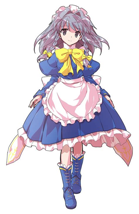 Safebooru 1girl Alphes Style Apron Blue Dress Blue Footwear Boots