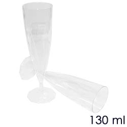 Kieliszki do szampana plastikowe 130 ml szampanówki 130 ml