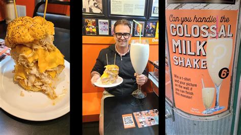 Man V Food Challenge 6 Lb Colossal Milkshake At Chick N Ruths