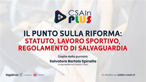 Il Punto Sulla Riforma Statuto Lavoratori Sportivi Regolamento Di