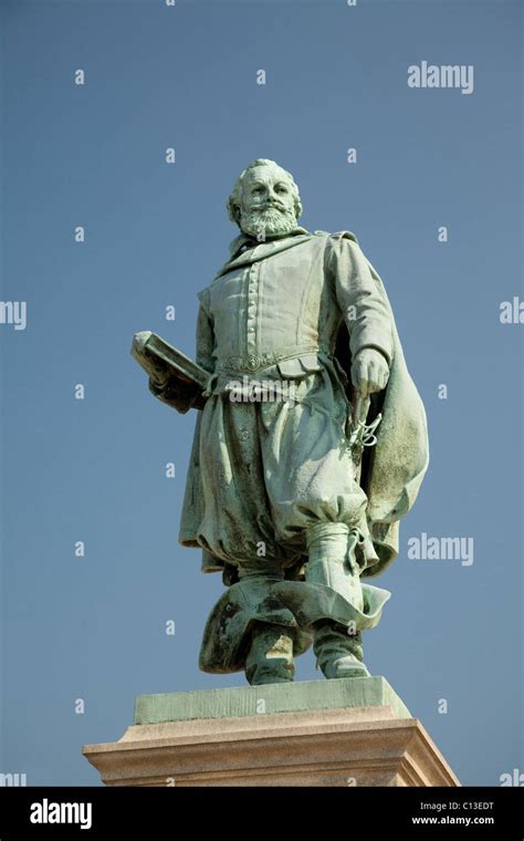 Statue Of Capt John Smith At Historic Site Of Jamestown Settlement