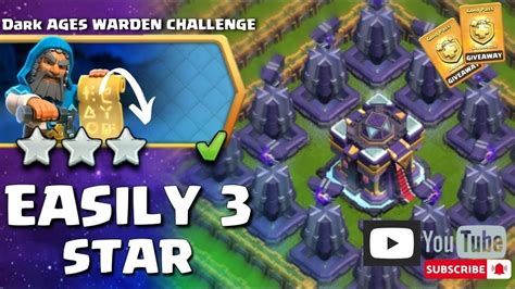 Easily Star Dark Ages Warden Challenge Clash Of Clans Coc New Event